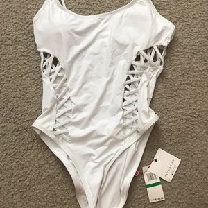 New Red Carter one piece swimsuit